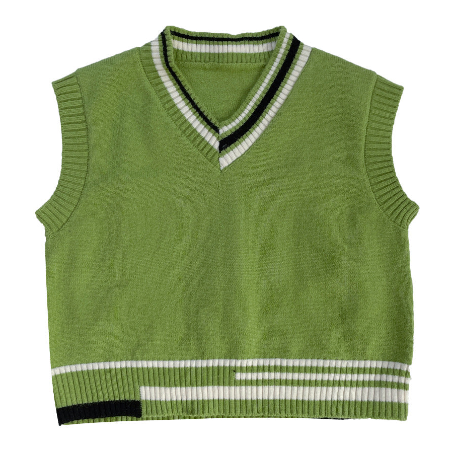 Baby Kid Boys Striped Vests Waistcoats Knitwear