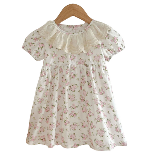 Baby Kid Girls Flower Print Rompers And Dresses