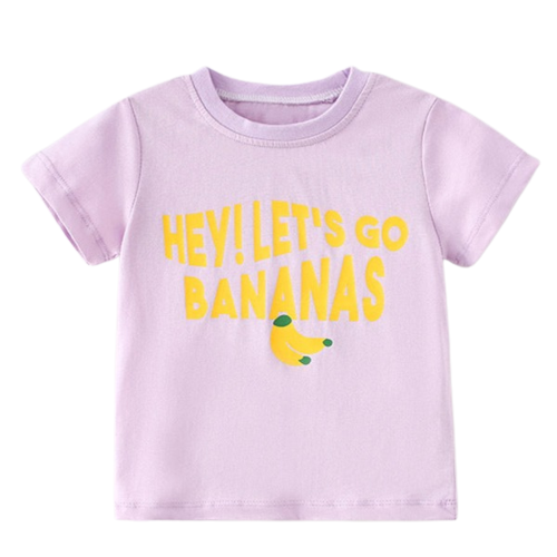 Baby Kid Girls Letters Fruit Print T-Shirts