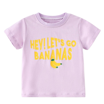 Baby Kid Girls Letters Fruit Print T-Shirts