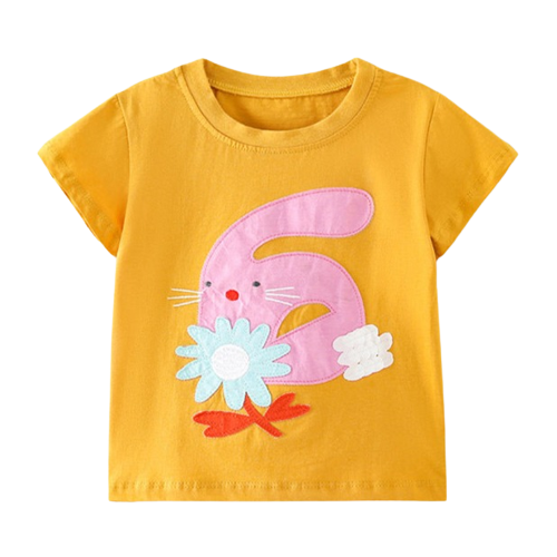 Baby Kid Girls Flower Cartoon T-Shirts