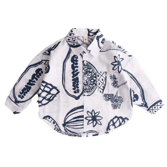 Baby Kid Boys Plant Print Tops