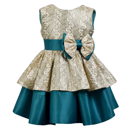 Baby Kid Girls Bow Embroidered Birthday Party Princess Dresses