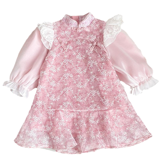 Baby Kid Girls Flower Lace Embroidered Dresses