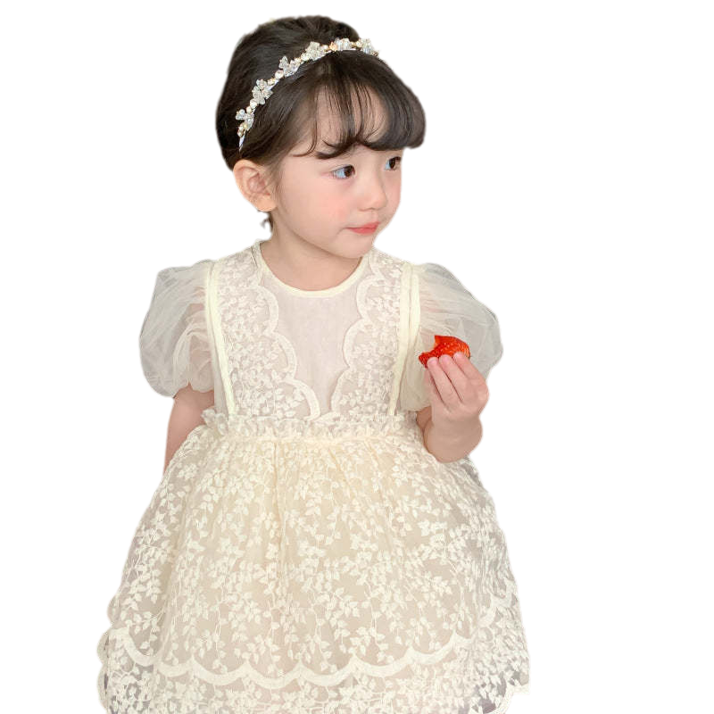 Baby Kid Girls Embroidered Dresses