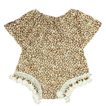 Baby Kid Girls Leopard Print Rompers