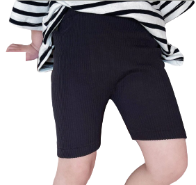 Baby Kid Girls Solid Color Striped Shorts