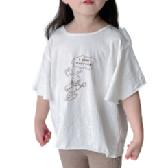 Baby Kid Girls Letters Rabbit T-Shirts