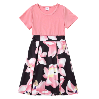 Mommy And Me Baby Kid Print Dresses