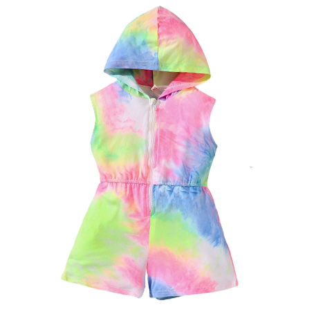 Baby Kid Girls Tie Dye Rompers