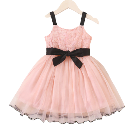 Baby Kid Girls Flower Bow Lace Dresses