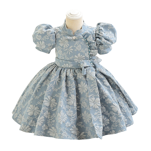 Fashion Baby Kid Girls Flower Bow Birthday Party Dresses Princess Dresses