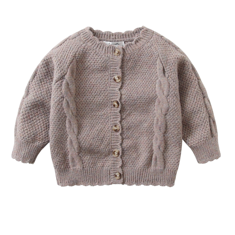 Fashion Baby Kid Girls Solid Color Cardigan