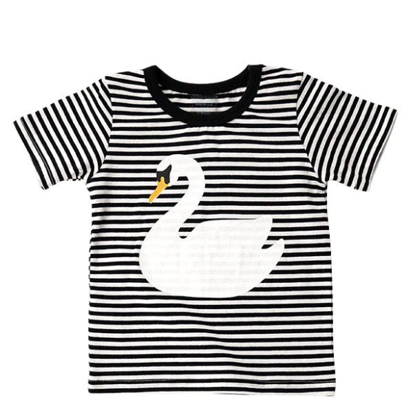 Baby Kid Unisex Striped Animals Print T-Shirts