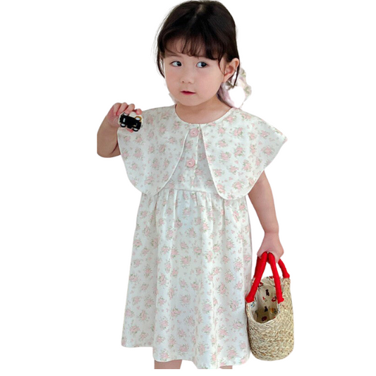 Baby Kid Girls Flower Print Dresses