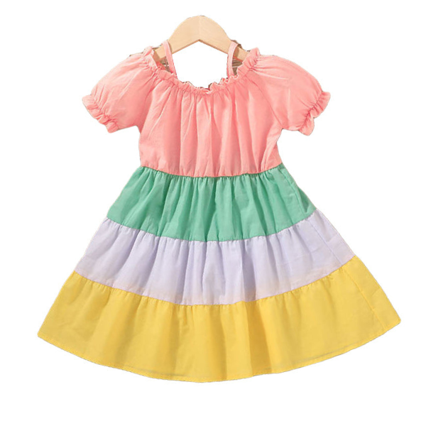 Baby Kid Girls Rainbow Dresses