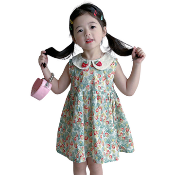 Baby Kid Girls Fruit Print Dresses