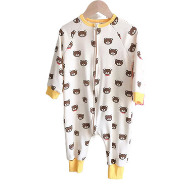 Kid Unisex Pajamas Zipper Jumpsuit