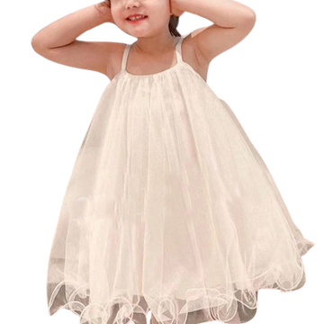 Little Girls Butterfly Mesh Cami Dress