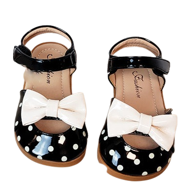 Girls Polka dots Bow Shoes