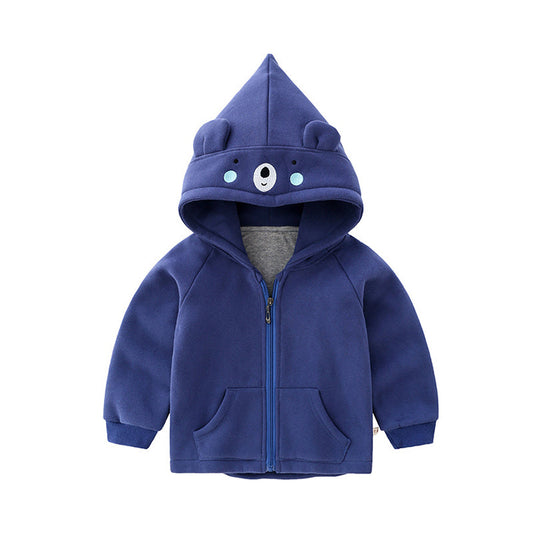 Baby Kid Boys Cartoon Print Hoodie Jackets Outwears