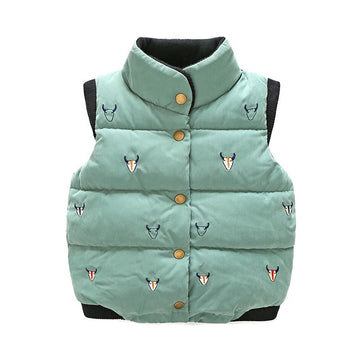 Kid Boys Animals Print Print Vests Waistcoats