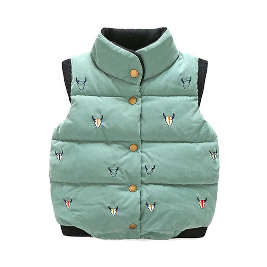 Kid Boys Animals Print Print Vests Waistcoats