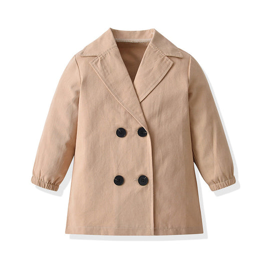 Baby Kid Girls Solid Color Coats Jackets Outwears