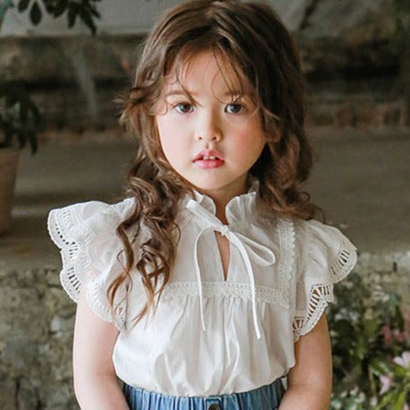 Baby Kid Girls Lace Blouses