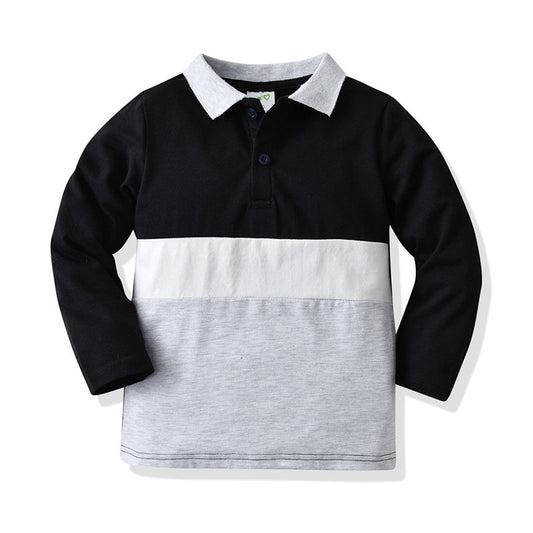 Baby Kid Boys Color-blocking Polo Shirts