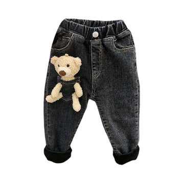 Fashion Baby Kid Girls Solid Color Animals Pants Jeans