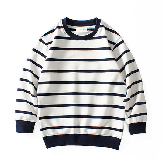 Cute Kid Boys Striped Swearshirts