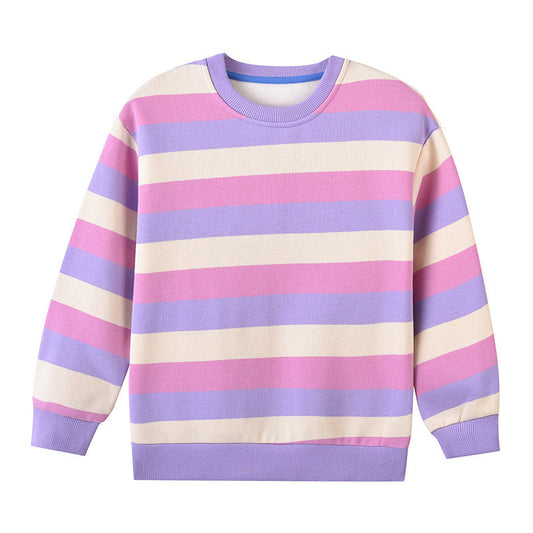 Baby Kid Unisex Striped Swearshirts