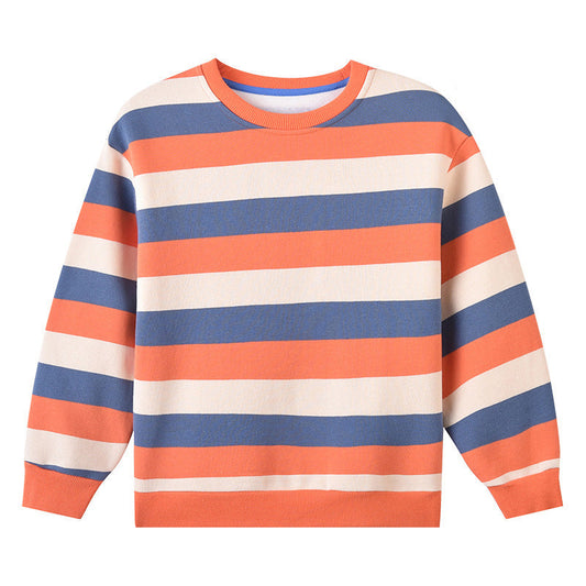 Baby Kid Unisex Striped Swearshirts