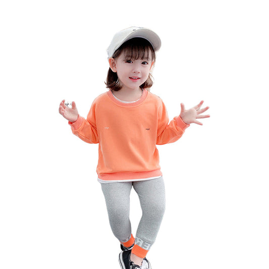 Baby Kid Girls Solid Color Ripped Hoodies Swearshirts