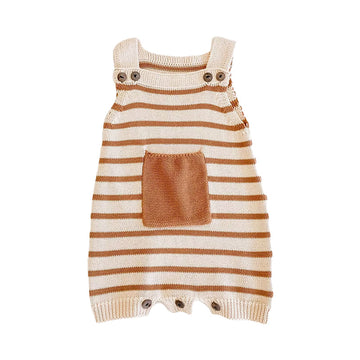 Baby Girls Striped Rompers