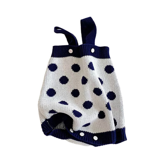 Baby Kid Girls Polka dots Crochet Rompers Cardigan