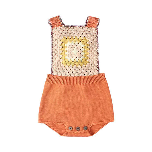 Fashion Baby Kid Girls Crochet Rompers Knitwear