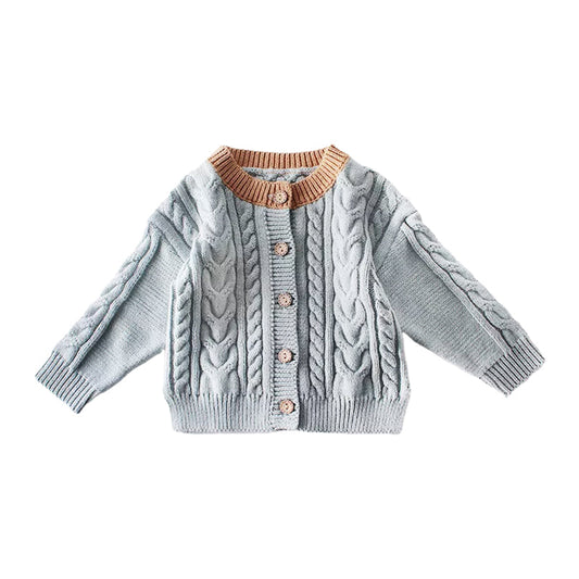 Baby Kid Girls Boys Crochet Knitwear Cardigan