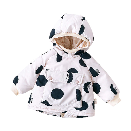 Baby Kid Unisex Polka dots Print Jackets Outwears