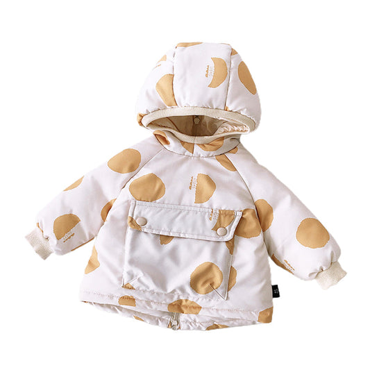 Baby Kid Unisex Polka dots Print Jackets Outwears