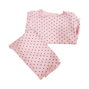 Cute 2 Pieces Set Baby Kid Girls Polka dots Print Pants And Tops