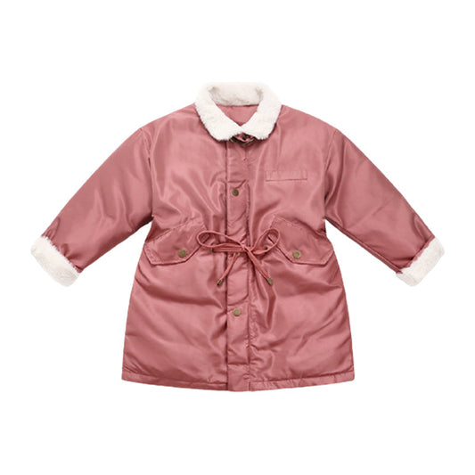 Kid Big Kid Girls Solid Color Coats