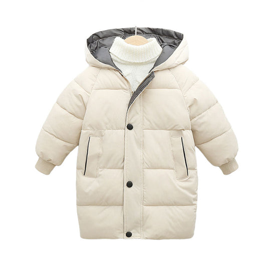 Kid Girls Boys Solid Color Coats