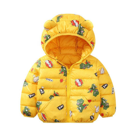 Baby Kid Unisex Letters Dinosaur Polka dots Animals Star Print Jackets&Outwears