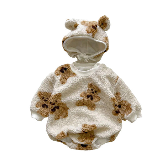 Baby Kid Girls Boys Animals Cartoon Rompers Hats