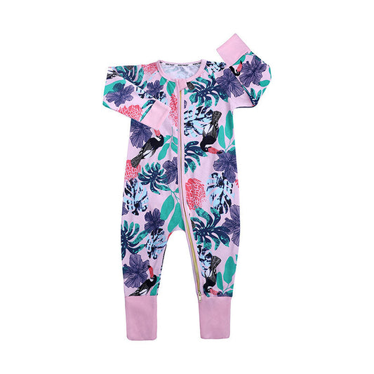 Baby Kid Unisex Animals Cartoon Plant Graphic Print Jumpsuits