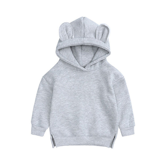 Cute Kid Unisex Solid Color Hoodies&Swearshirts