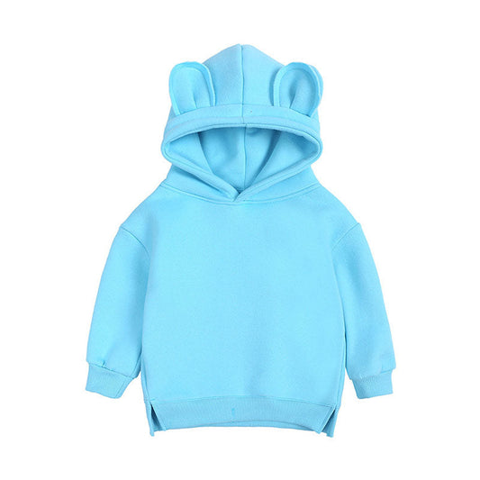 Cute Kid Unisex Solid Color Hoodies&Swearshirts