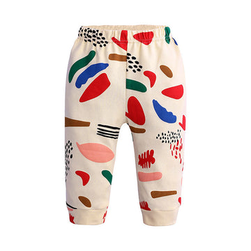 Baby Kid Unisex Color-blocking Pants